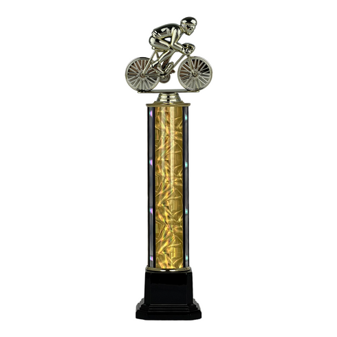 Trofeo de Tubo con Figura Serie 41 de Ciclismo